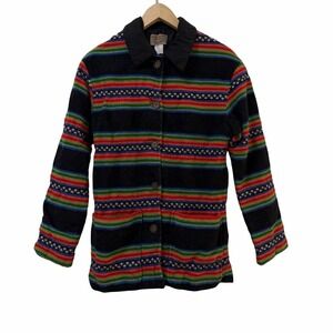 Vintage Pendleton Knockabout Womens Stripe Wool Jacket Size 6 Southwestern FLAW